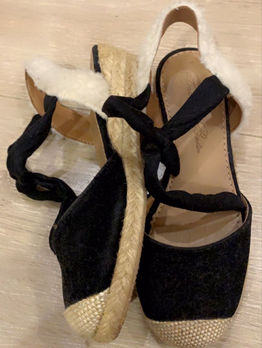 Belíssimo ! Spadrile Ludique Badin Preto Calçado Infantil para Meninas Ludique Et Badin Usado