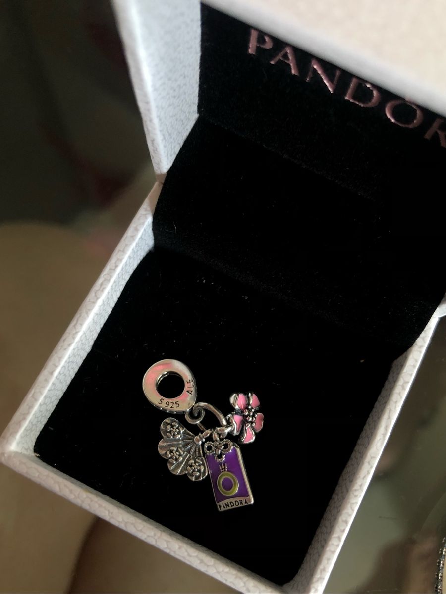 Belorque Pandora Símbolos Orientais | Jóia Feminina Pandora Nunca Usado ...