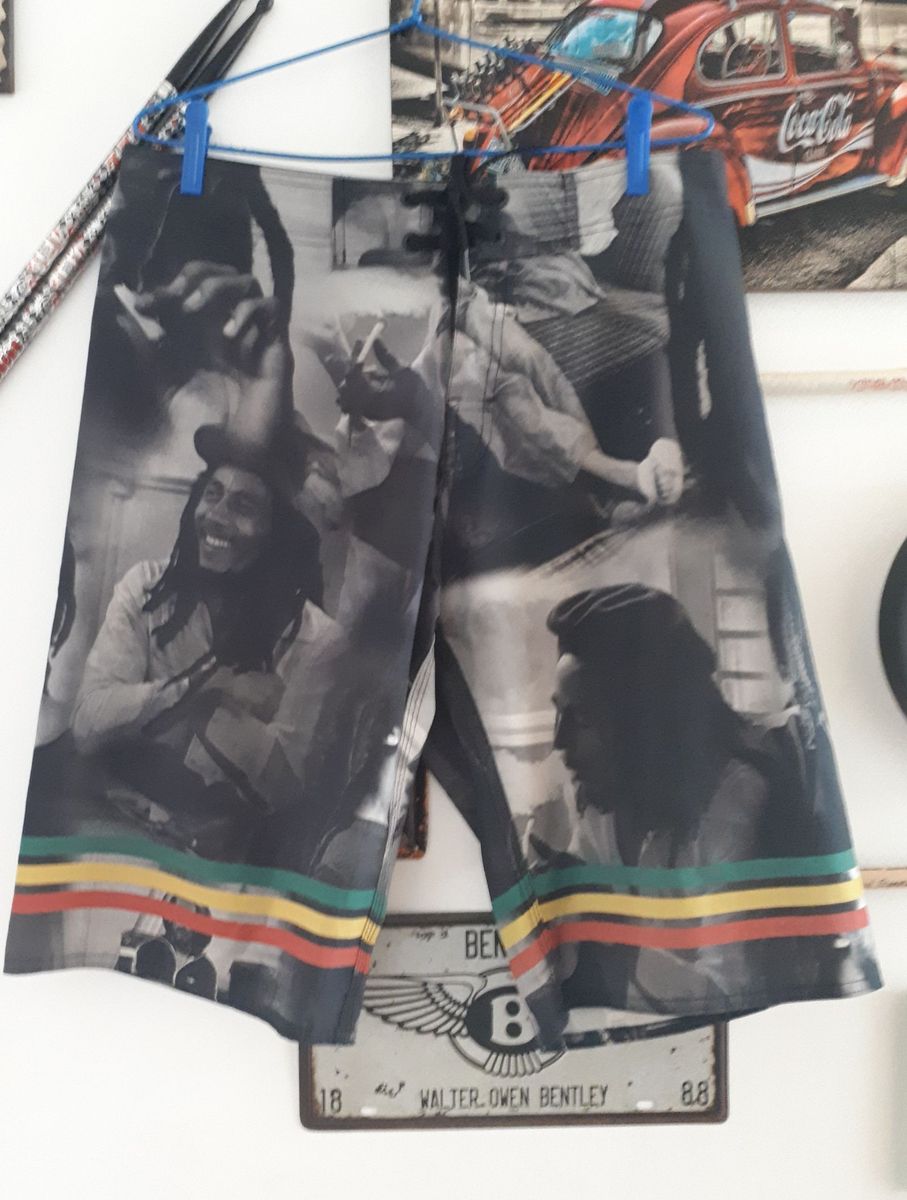 Bermuda Bob Marley | Bermuda Masculina Usado 29558939 | enjoei