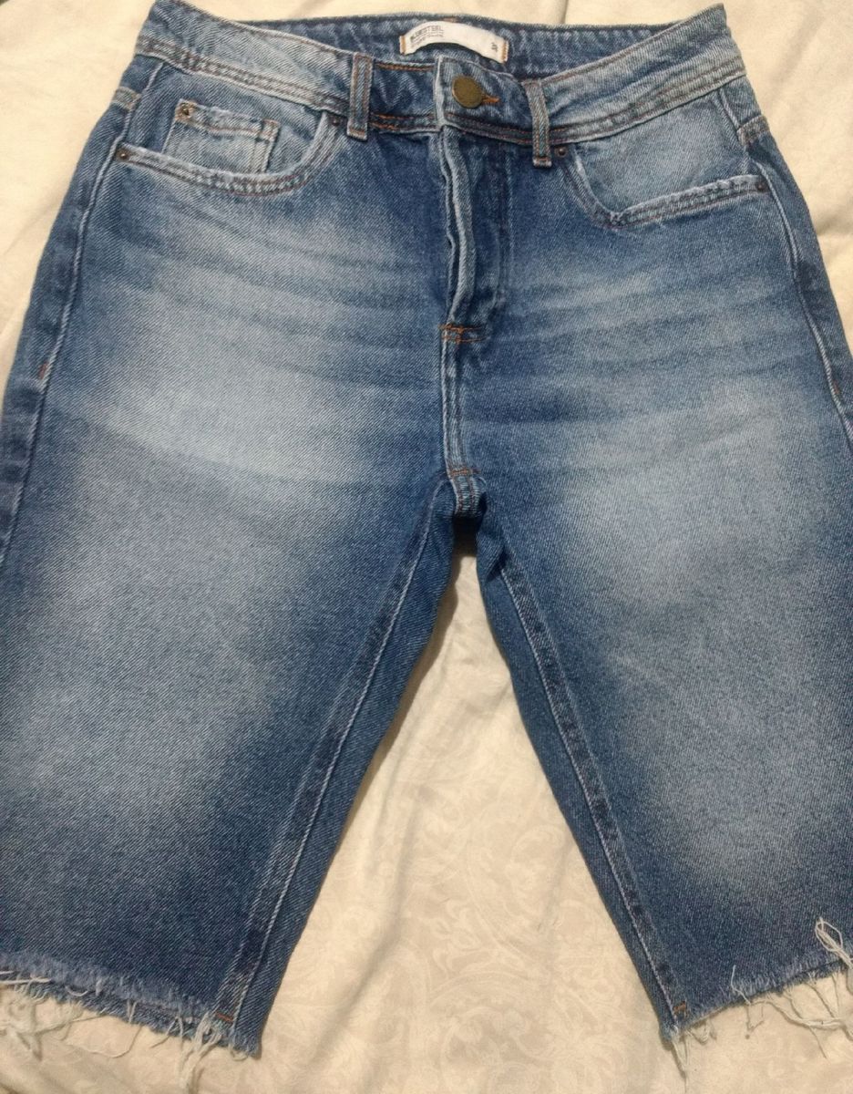 shorts jeans feminino blue steel