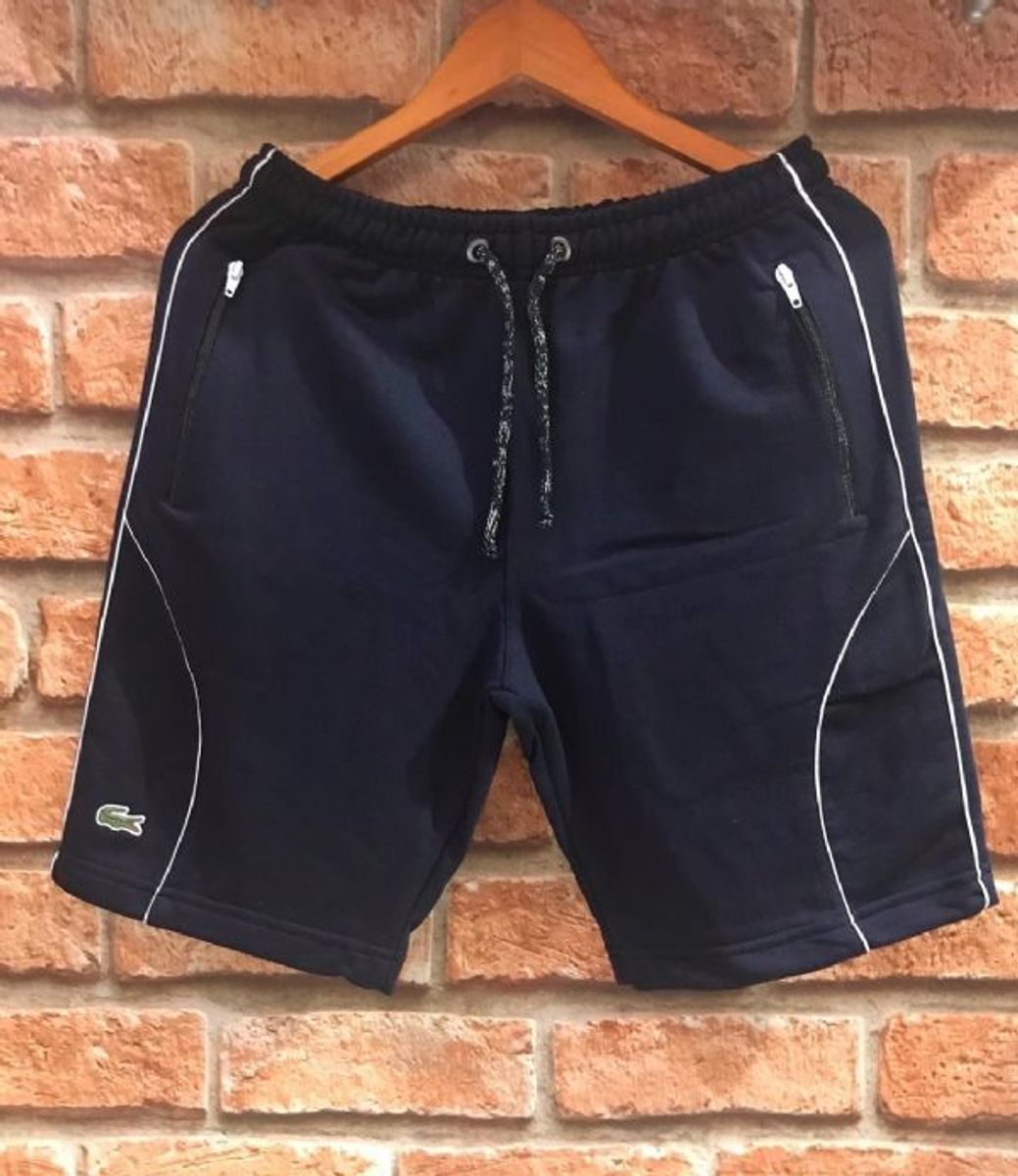 bermudas moletom lacoste