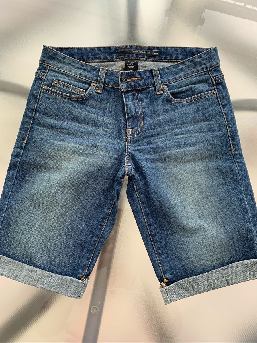 short jeans calvin klein feminino