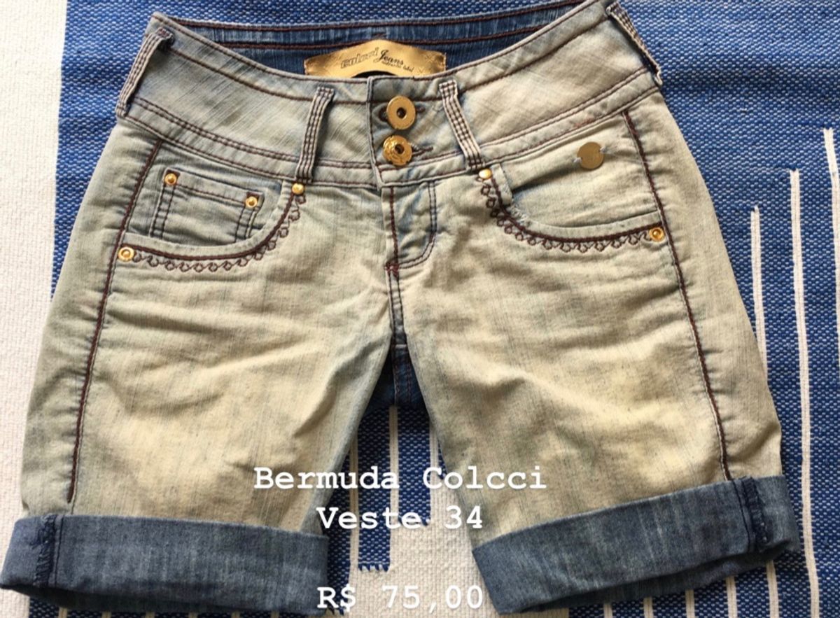 bermuda jeans colcci feminina