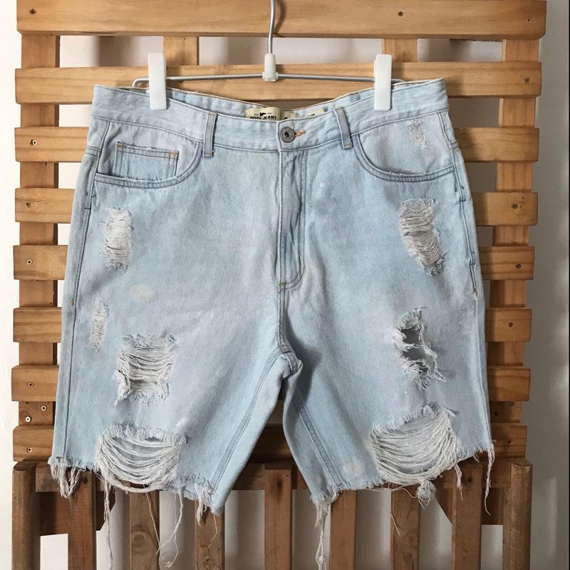 Bermuda Jeans Destroyed, Bermuda Masculina Pool Usado 83653331