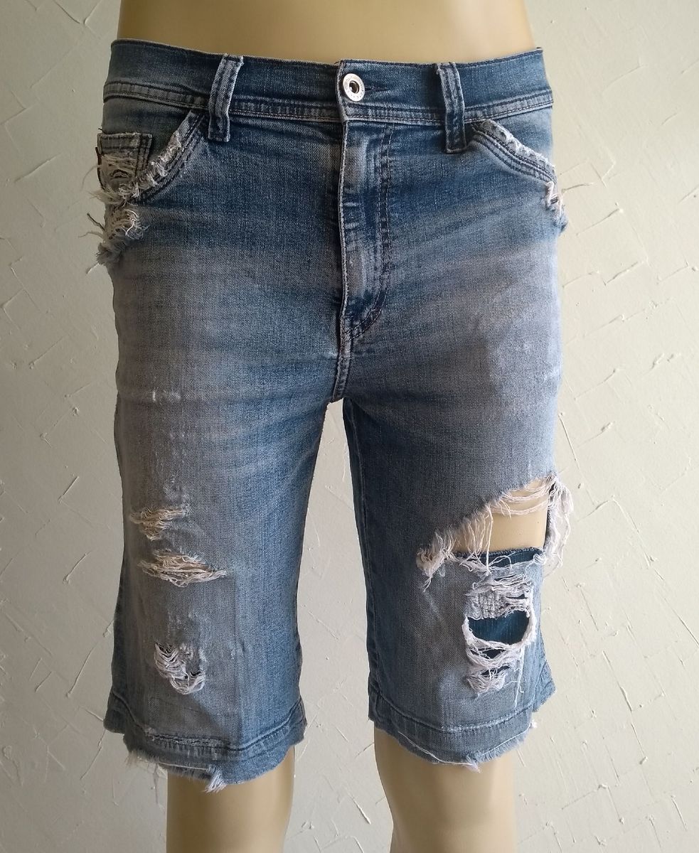 bermuda jeans ellus masculina