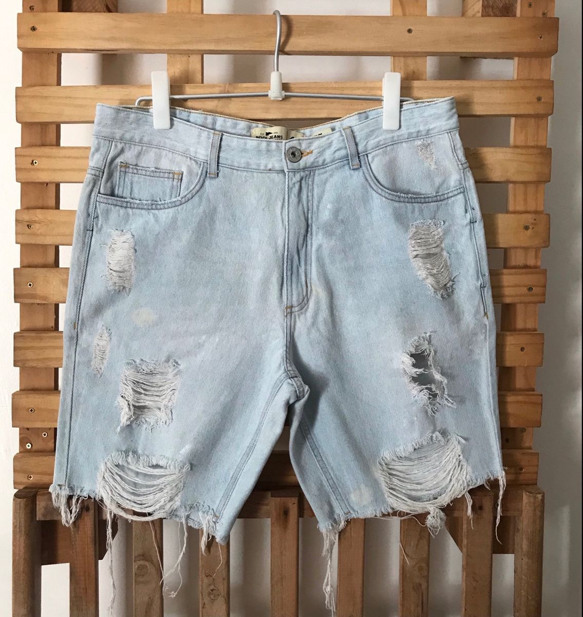 Bermuda 2024 jeans detonada