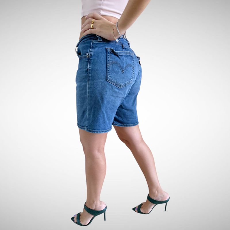 Bermuda Jeans Feminina Levis Shorts Feminino Levi S Usado