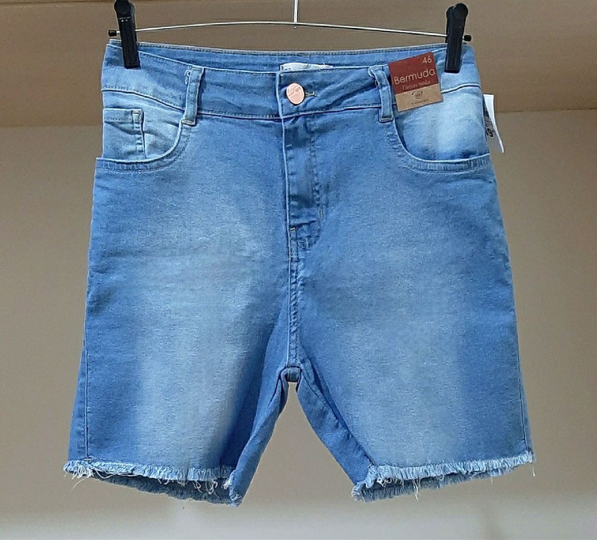 bermuda desfiada na cintura