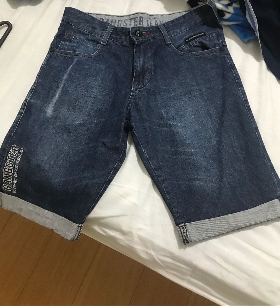 bermuda jeans masculina gangster