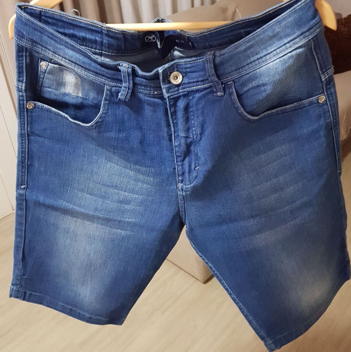 bermuda jeans masculina hering