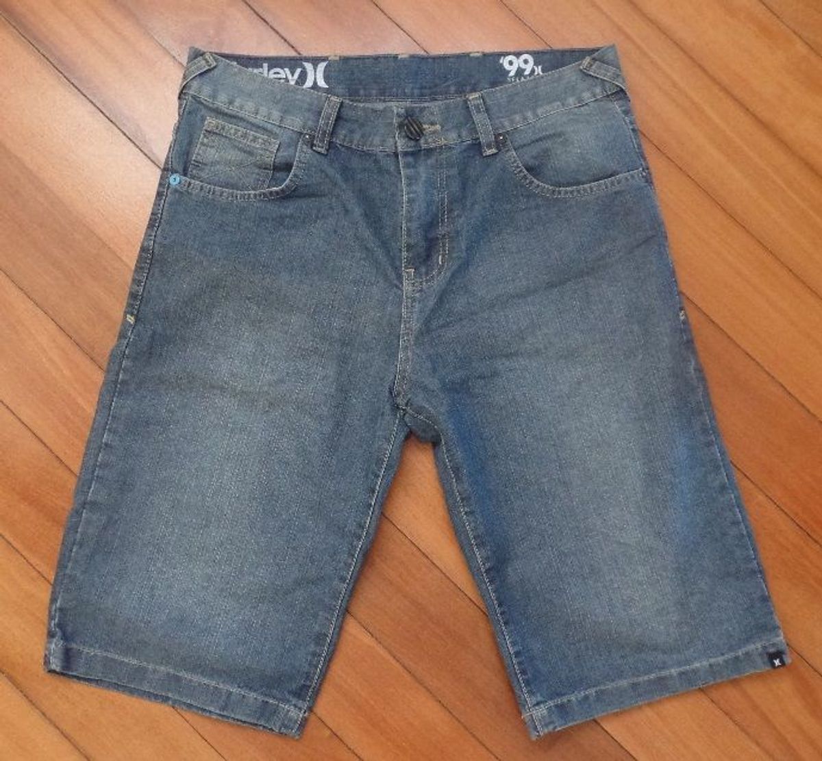 bermuda jeans masculina hurley