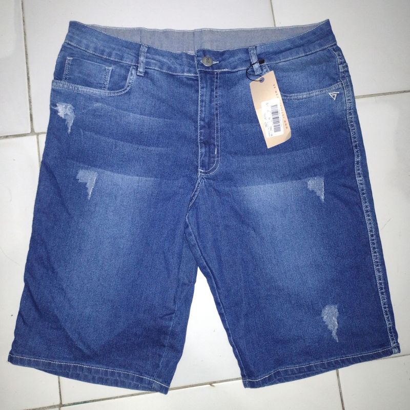 Bermuda jeans masculina tamanho 2024 48