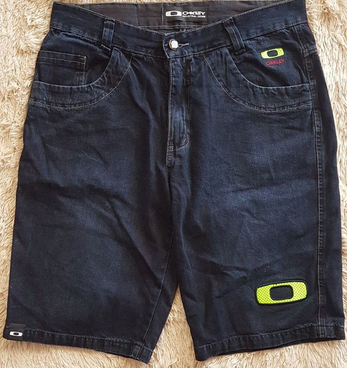 bermuda jeans masculina oakley