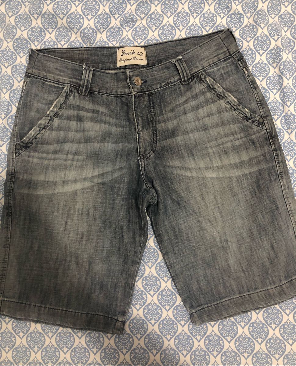 bermuda jeans masculina bivik