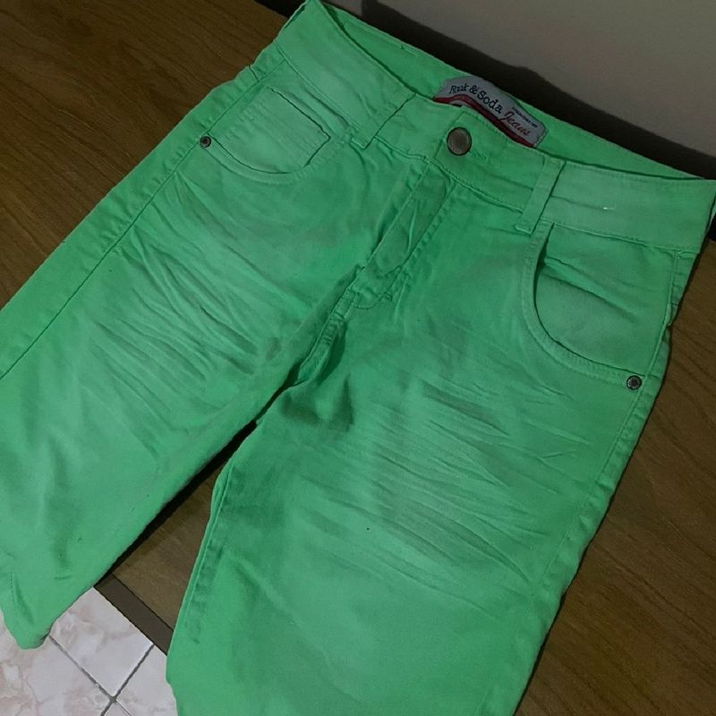 Bermuda store jeans verde