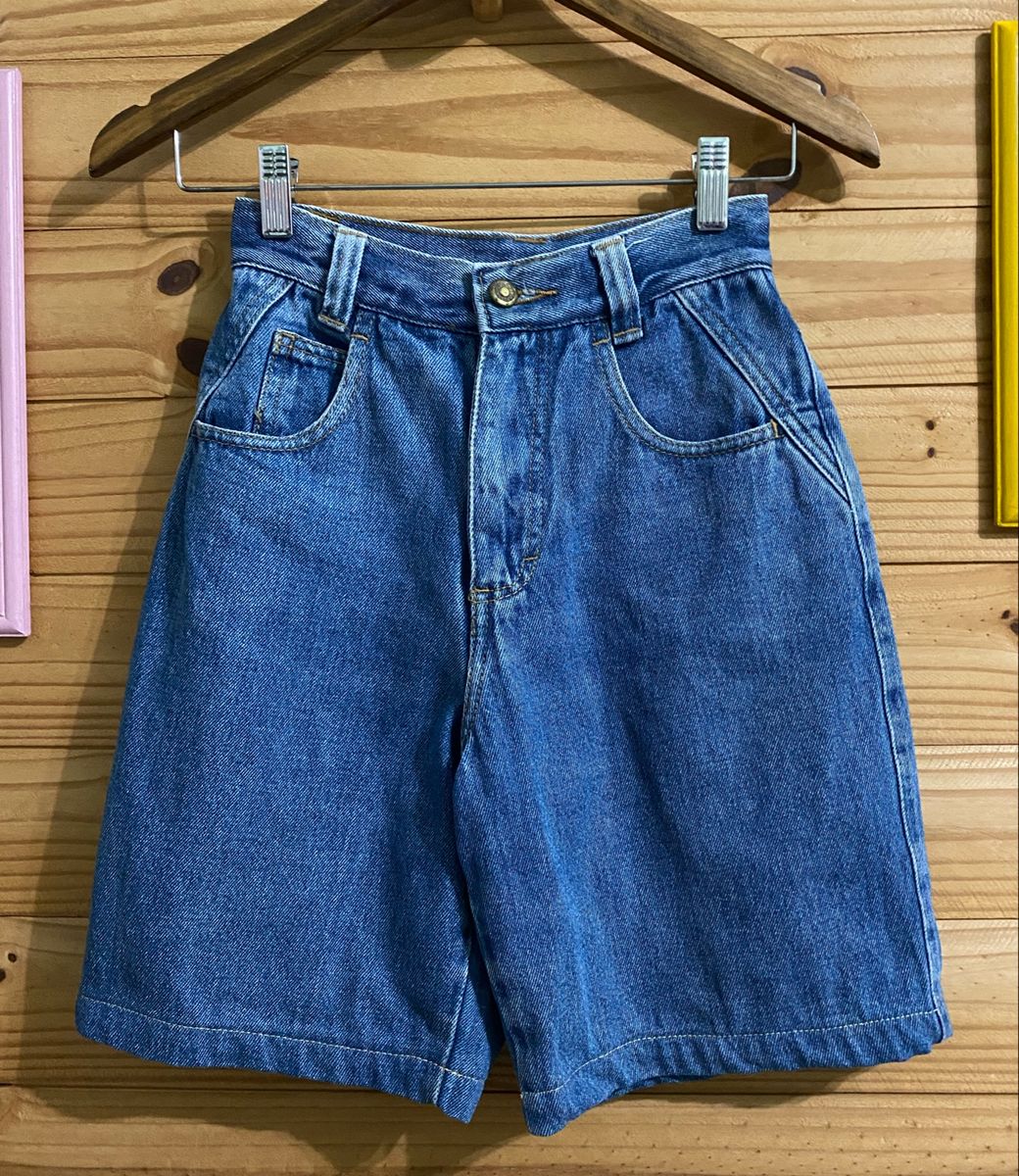 Bermuda Vintage Années 80 Style Rayé - Taille 36 - Coton Léger été