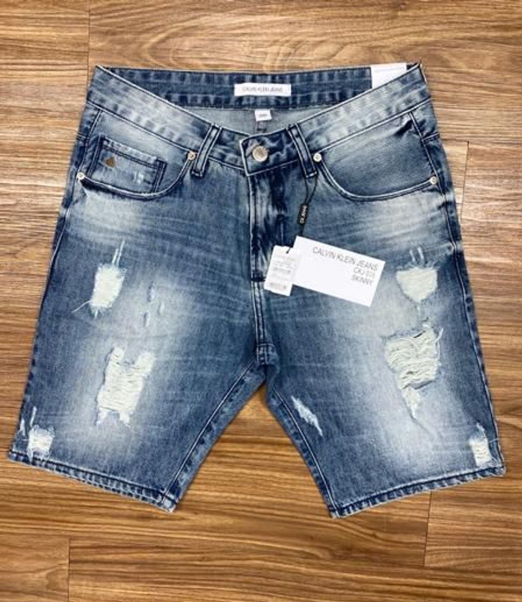 short jeans calvin klein masculino