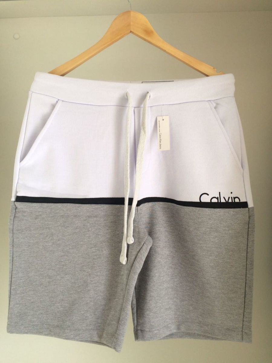 shorts moletom masculino calvin klein