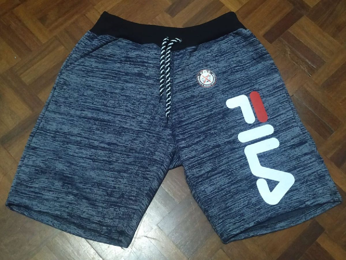 bermuda fila masculina moletom