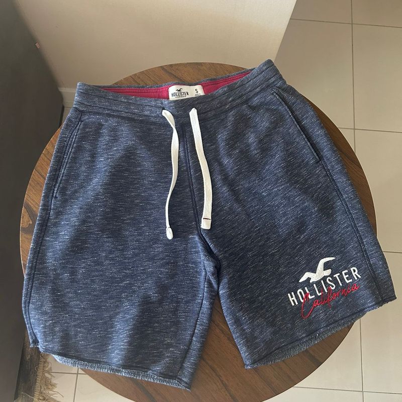 Bermuda Moletom Hollister, Bermuda Masculina Hollister Nunca Usado  91181332