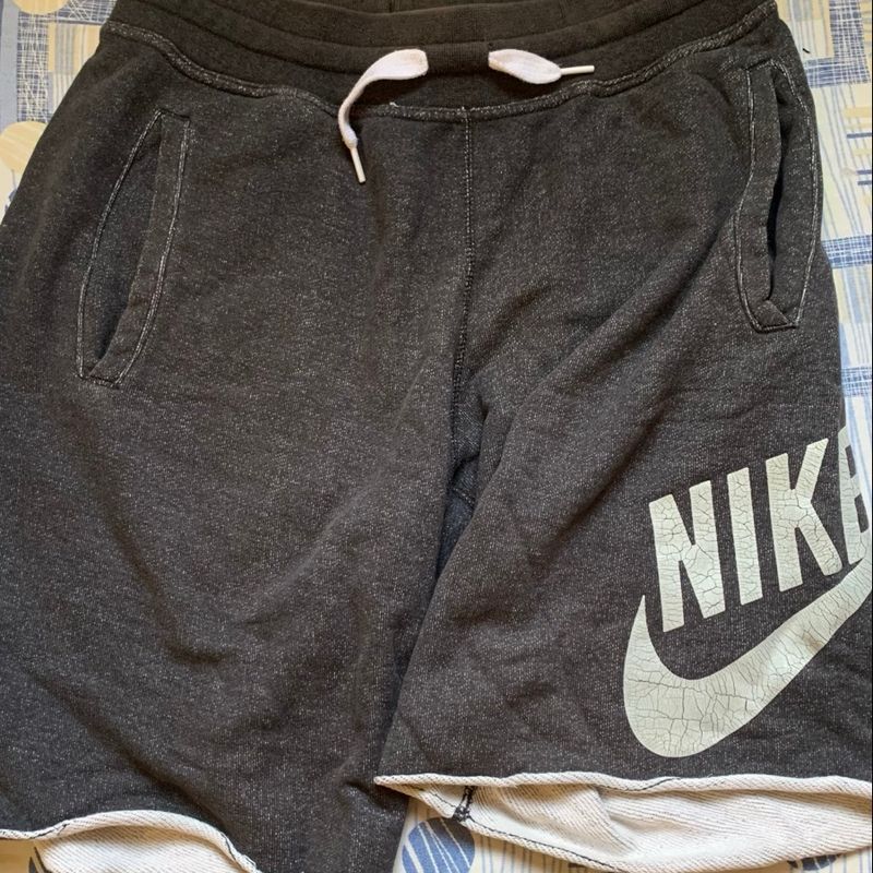 Shorts Nike Cinza Nike Bermuda Moletom Bermuda Nike Cinza Short Nike  Moletom Masculino Masculino Netshoes