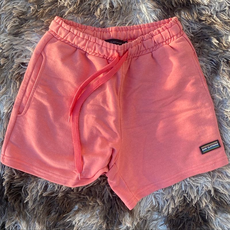 Bermuda Moletom Salmão P Bermuda Masculina Baw Clothing Usado