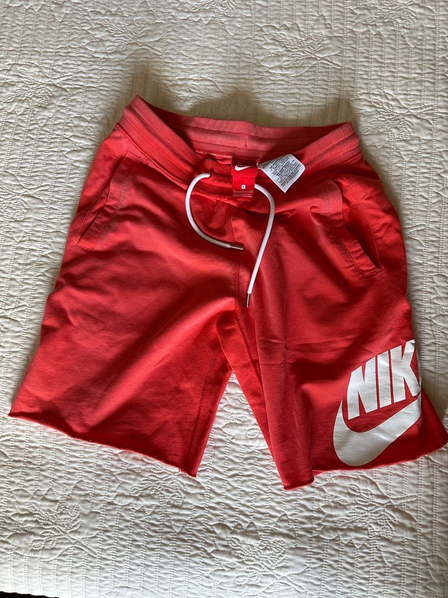 Bermuda nike sale moletom vermelha