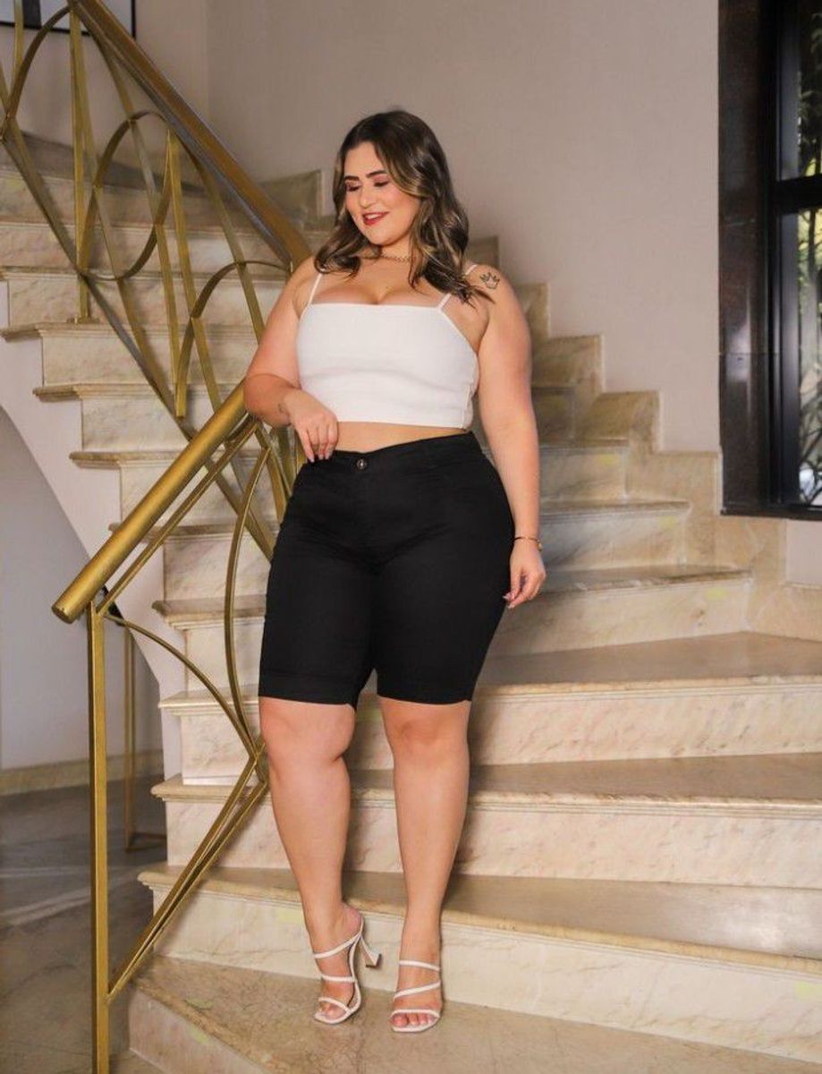 Muito mais top jeans plus size