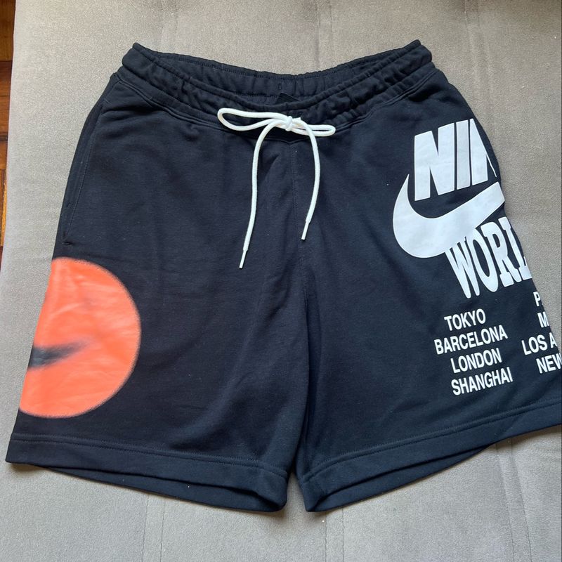 Shorts shop moletom nike