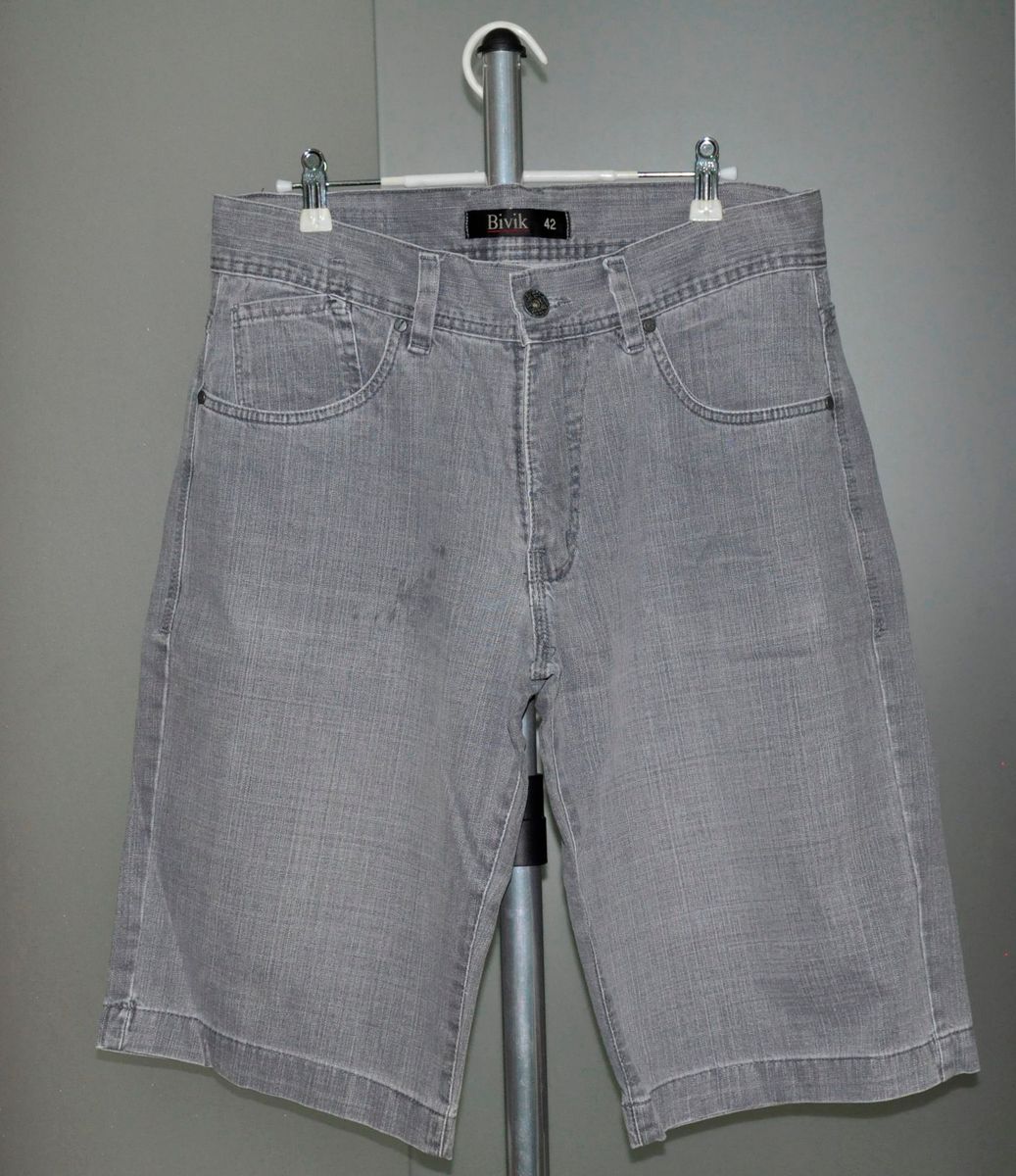 bermuda jeans masculina bivik