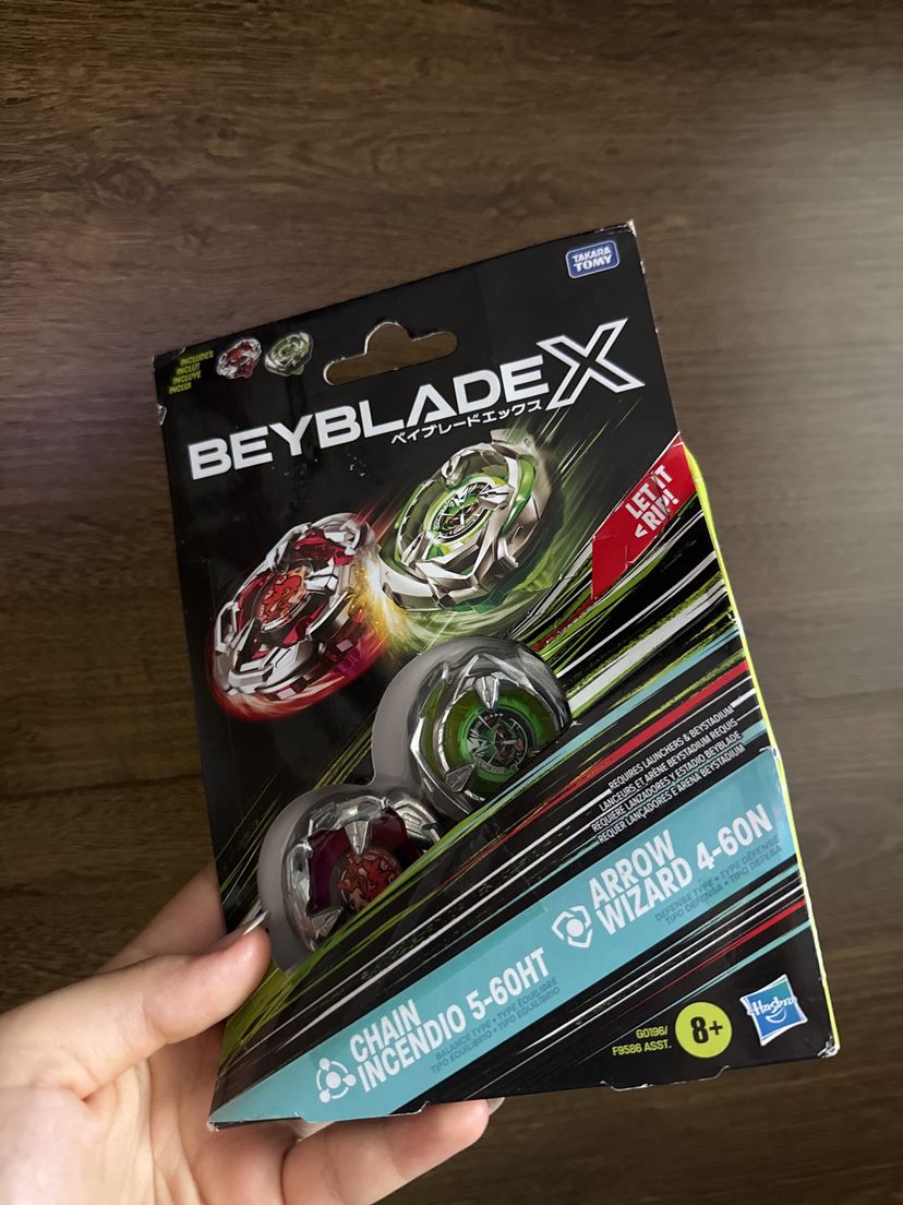 Beyblade X Chain Incendio e Arrow Wizard | Brinquedo para Bebês Hasbro ...