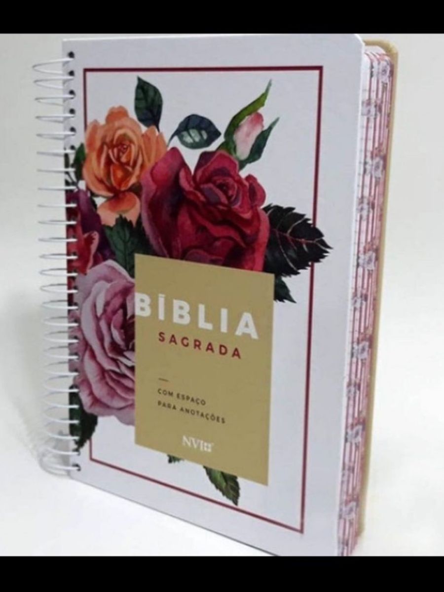 Bíblia Journaling Anote Floral Nvi Letra Normal para Anotar | Produto ...