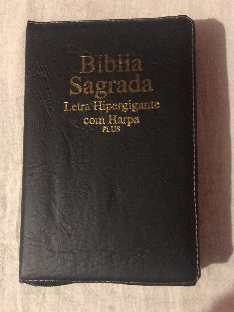 Bíblia Sagrada Letra Hipergigante Com Harpa | Livro Nunca Usado ...