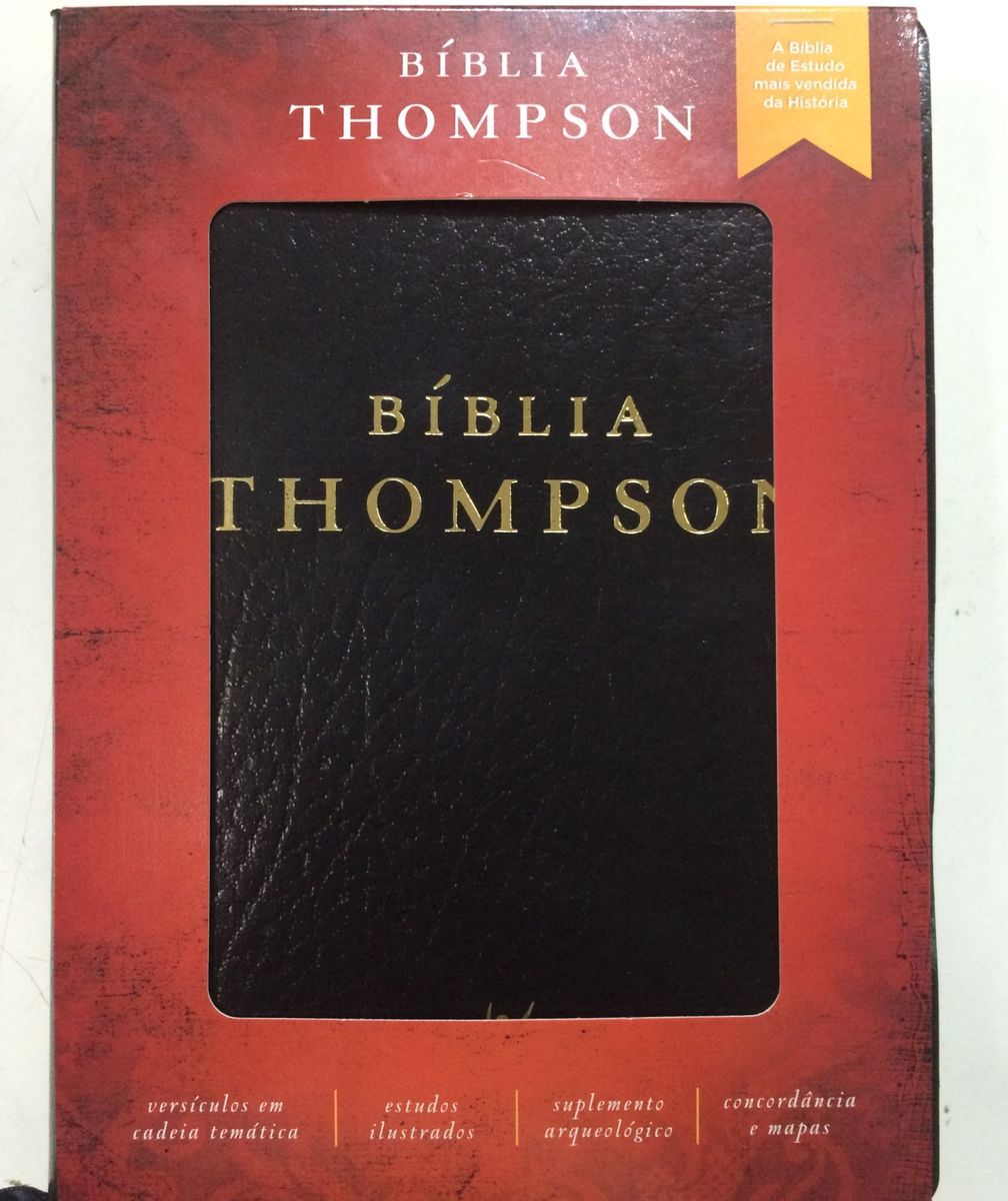 Bíblia Thompson de Estudo Luxo com Capa Plástica Brinde | Livro Editora