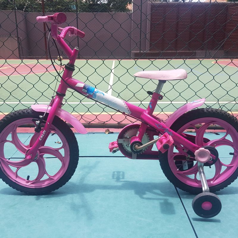 Bicicleta Aro 16 Caloi Barbie Rosa - MP Brinquedos