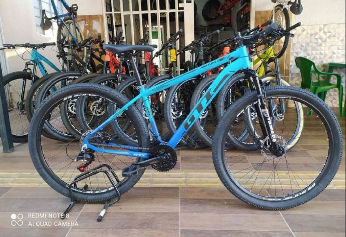 Bicicleta Aro Gti Azul V Roupa Esportiva Masculino Gti Nunca