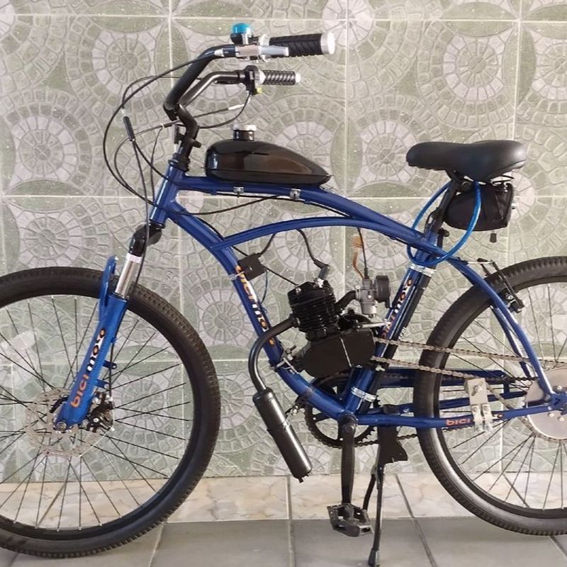 Bicicleta Azul Motorizada 80cc Aro 26, Produto Masculino Bicicleta Nunca  Usado 77256613