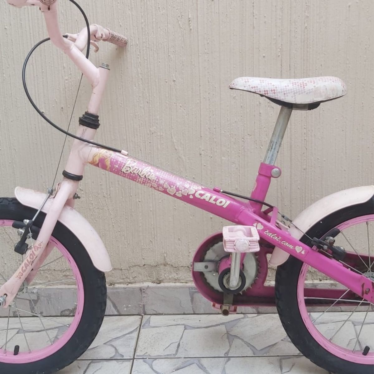 Bicicleta Caloi Barbie Infantil - Aro 16 - Pink