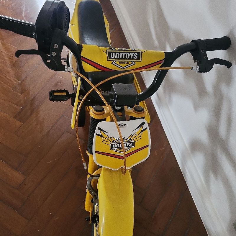 Bike Moto Cross Amarela Aro 16, Uni Toys, 1173 