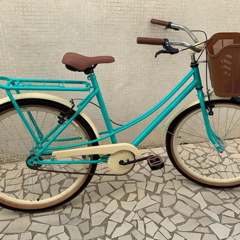 Bicicleta vintage verde discount agua