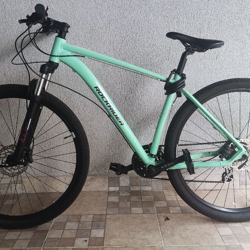 Bicicleta Verde gua Mtb Aro 29 St500 Decathlon Roupa Esportiva Masculino Rockrider Usado 80140888 enjoei