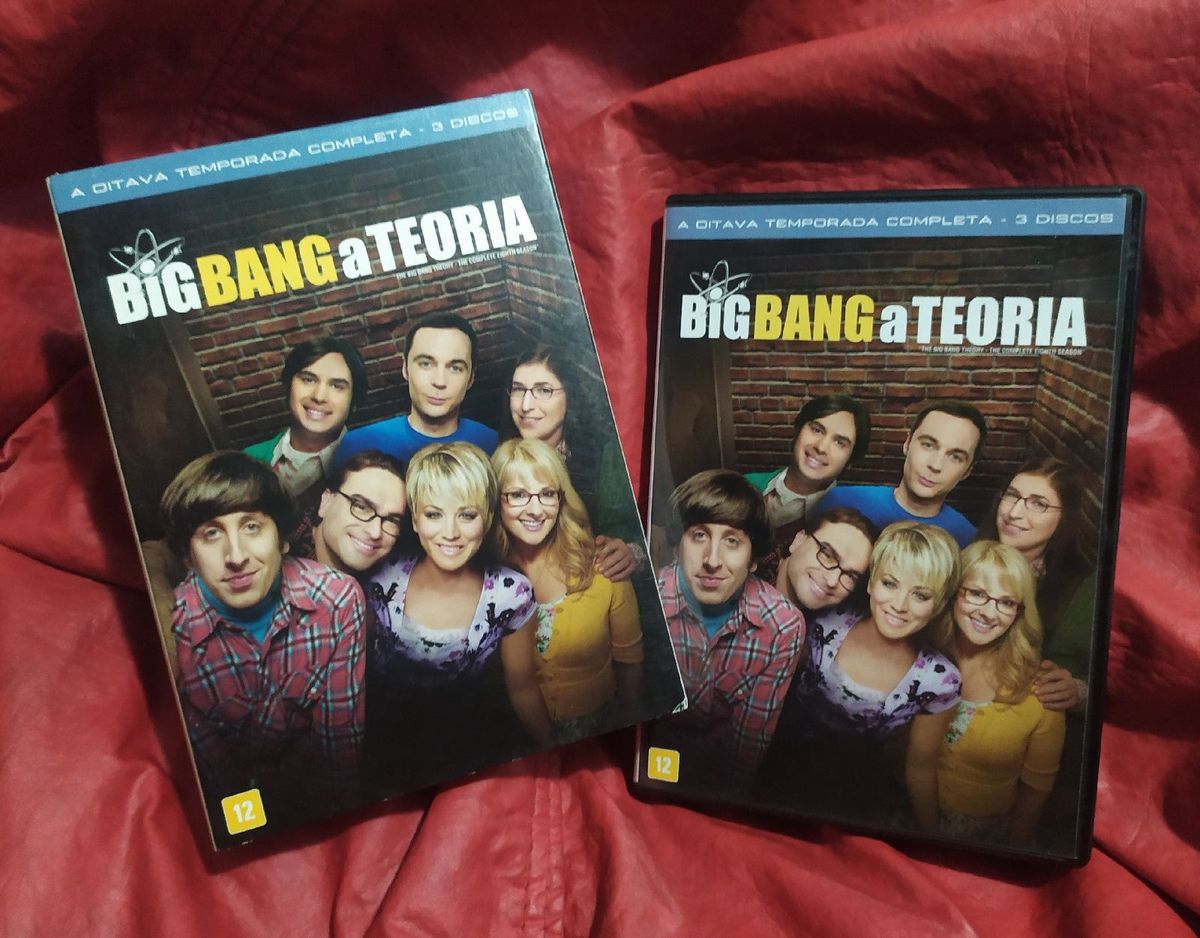 Big Bang a Teoria a 8 Temporada 3 Discos C Luva | Filme e Série Dvd ...
