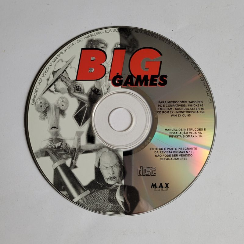 Big Games - Big Max Nº 10 - Pc | Cd-Rom Usado 108578808 | enjoei