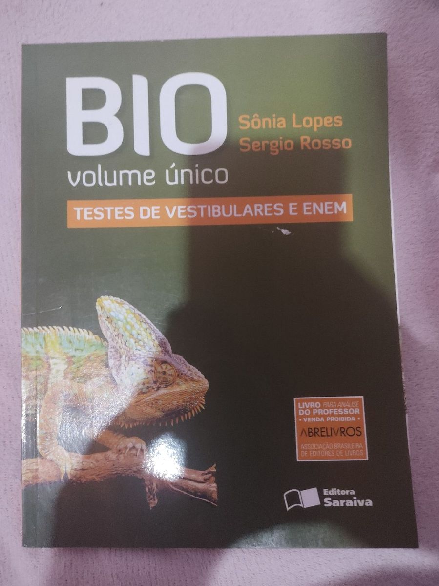 Bio Volume Único-livro De Questões | Livro Saraiva Usado 79679587 | Enjoei