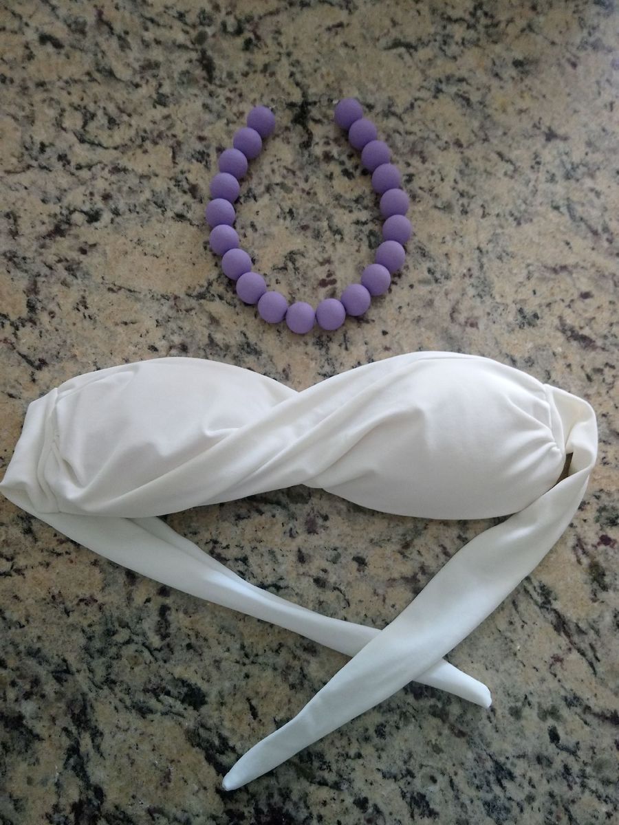 biquini branco - praia sem marca