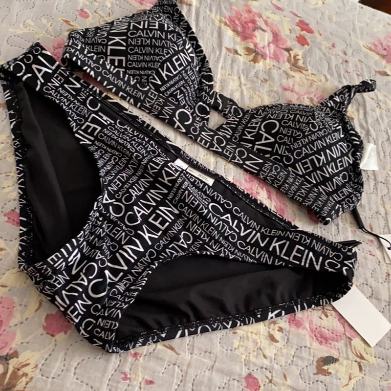 Biquíni Calvin Klein Moda Praia Feminina Calvin Klein Nunca