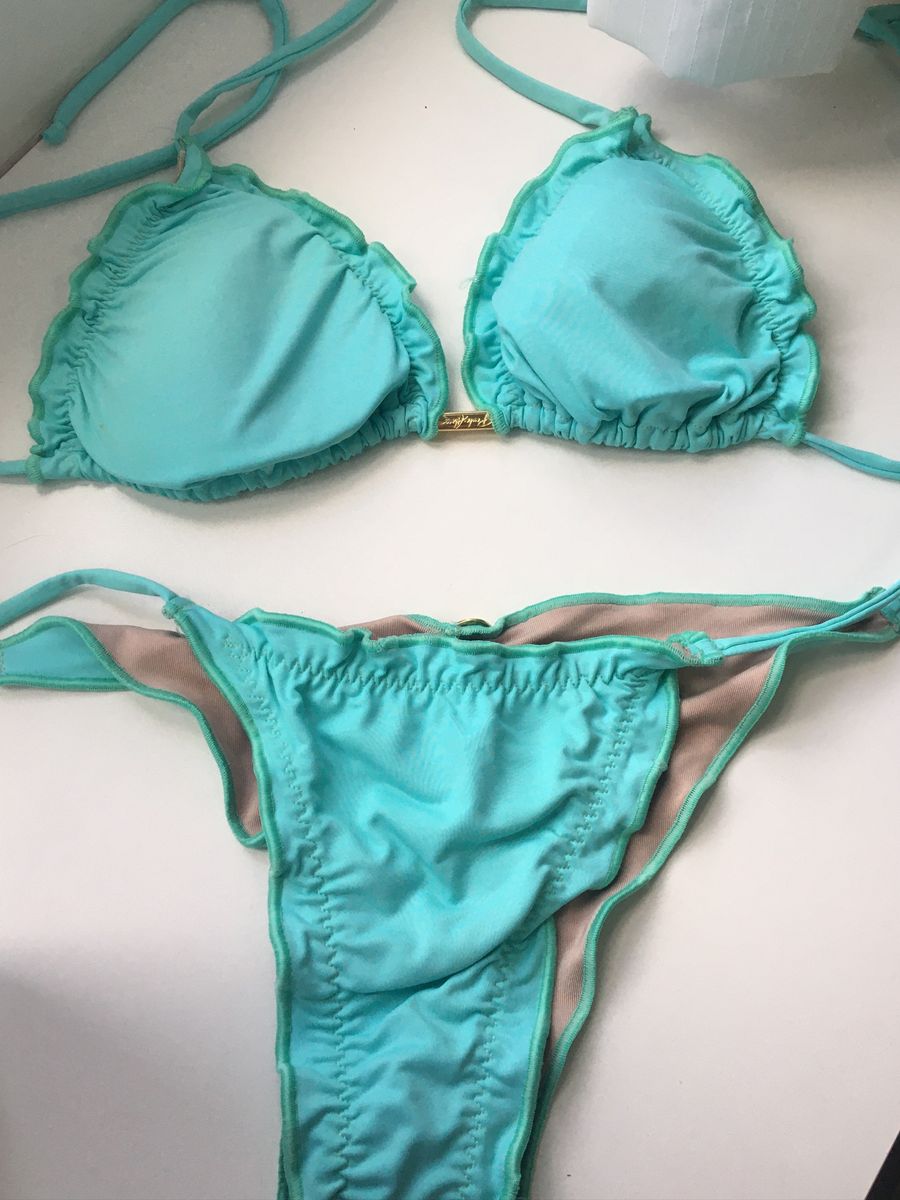 biquini azul tiffany