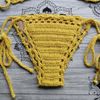 biquíni crochê amarelo - biquinis feito a mao