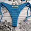 biquini crochê azul - biquinis feito a mao