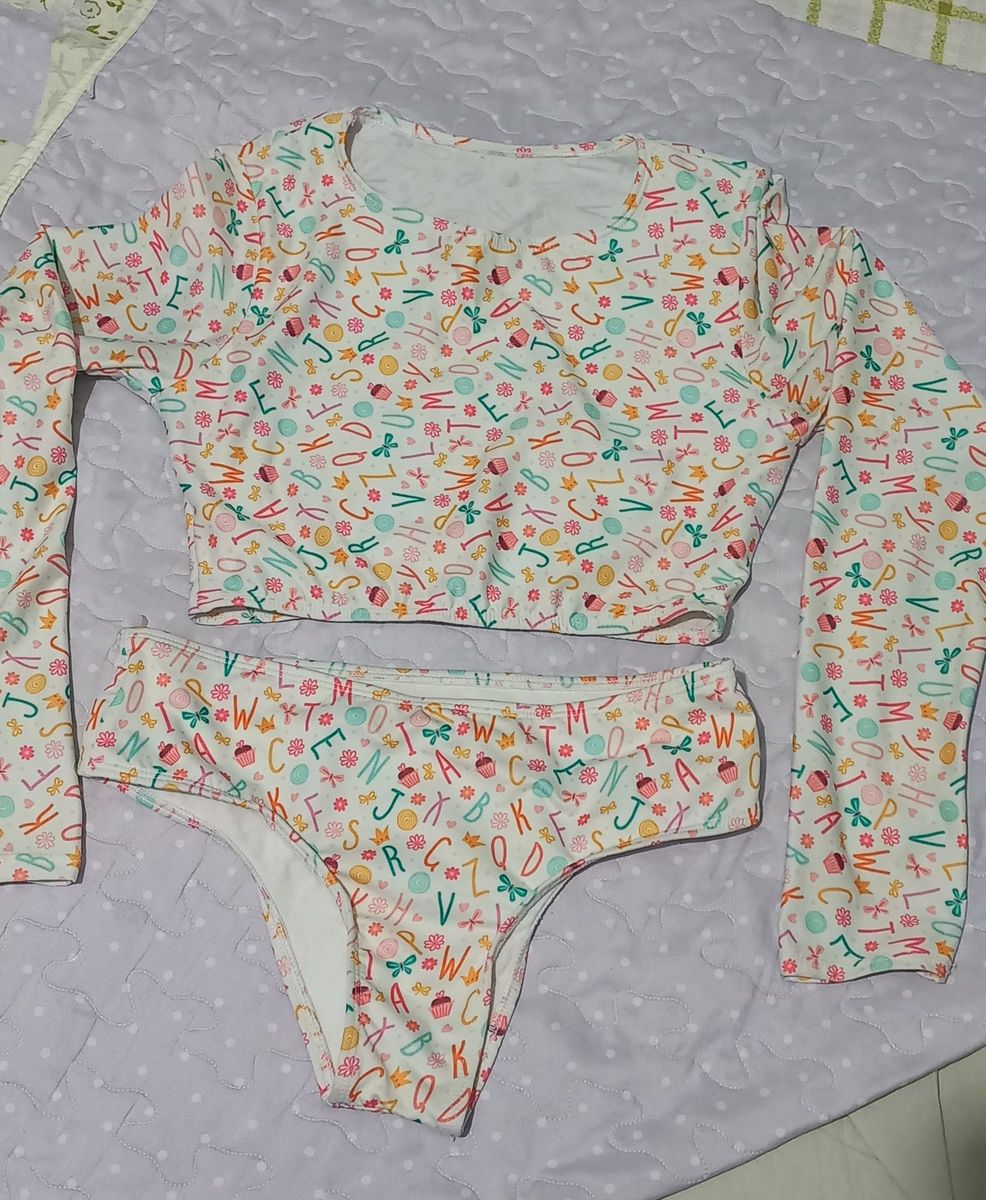 Biquini Infantil Roupa Infantil para Menina Sol E Bronze Usado